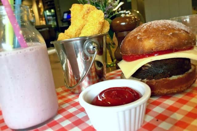 The pub's dessert burger