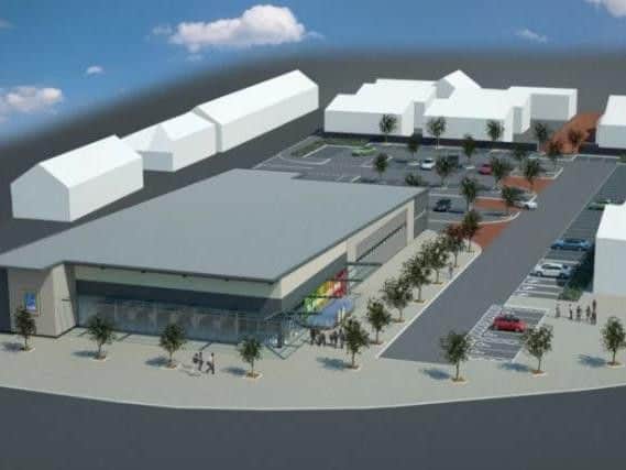 The Aldi store on the former Chron site was due to be built in 2015.