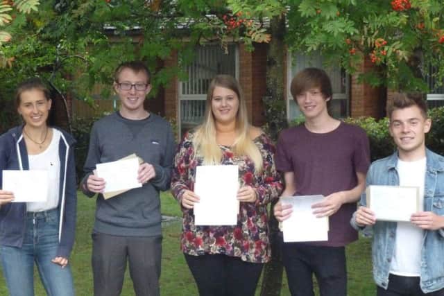Lucy Adams (Oxford University Human Sciences), Patrick Challen(Apprenticeship at Rolls Royce), Brina Johnson (Loughborough Sociology), Jake Ward (Birmingham University Physics), Joshua Adams(Glasgow University Economics & History).