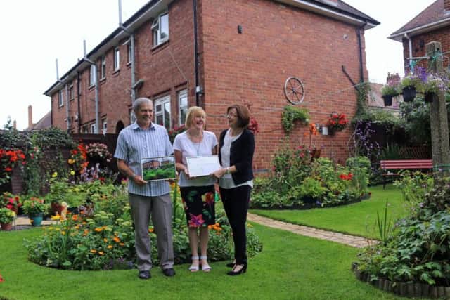 Winners of the best garden category Susan Selden andBob Clarke.