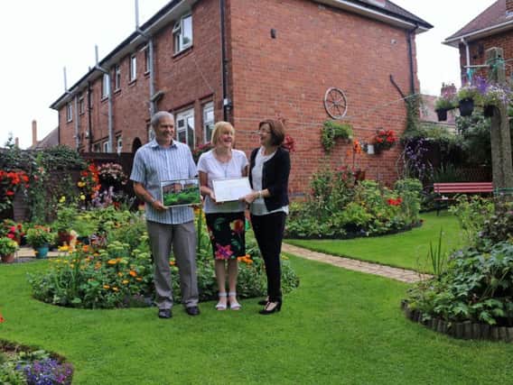 Winners of the best garden category Susan Selden andBob Clarke.