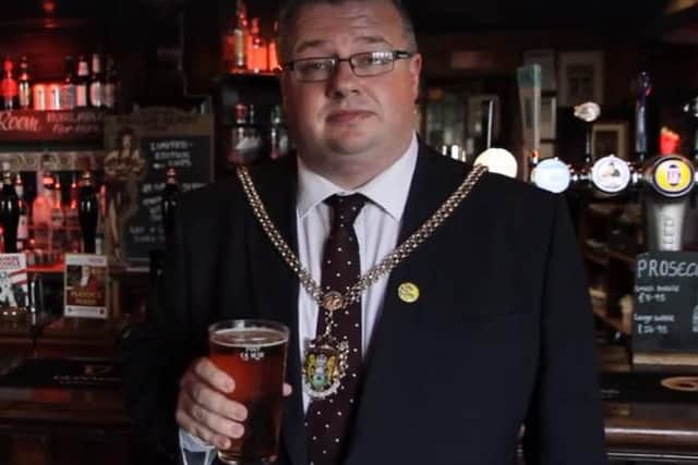 Northampton's mayor, Councillor Gareth Eales (Lab, Spencer) has endorsed a beer in a bid to raise money for his chosen charity of the year.