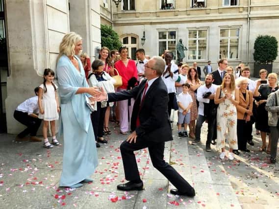 Emma and Vincent tied the knot in Paris earlier this year.