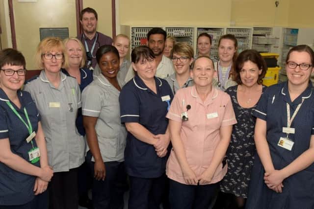 The staff of the Talbot Butler ward where the new advanced stem cell therapy is now available.