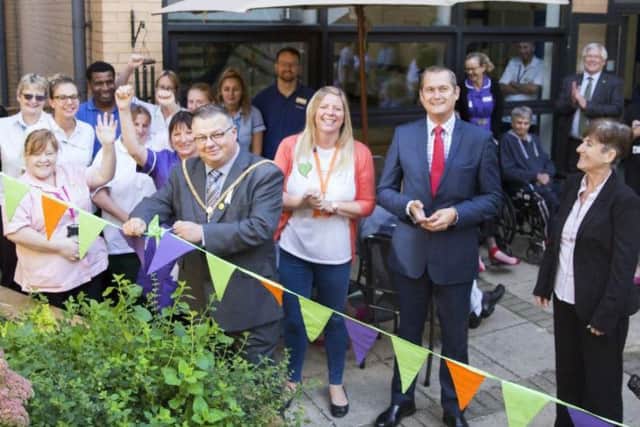 The mayor of Northampton, councillor Gareth Ealesofficially unveiled the garden.