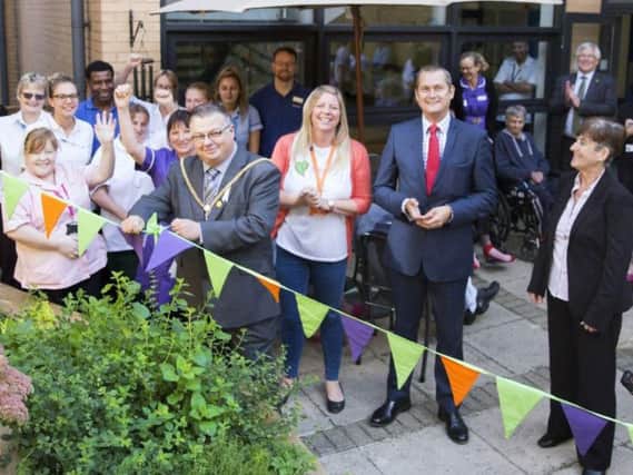 The mayor of Northampton, councillor Gareth Ealesofficially unveiled the garden.