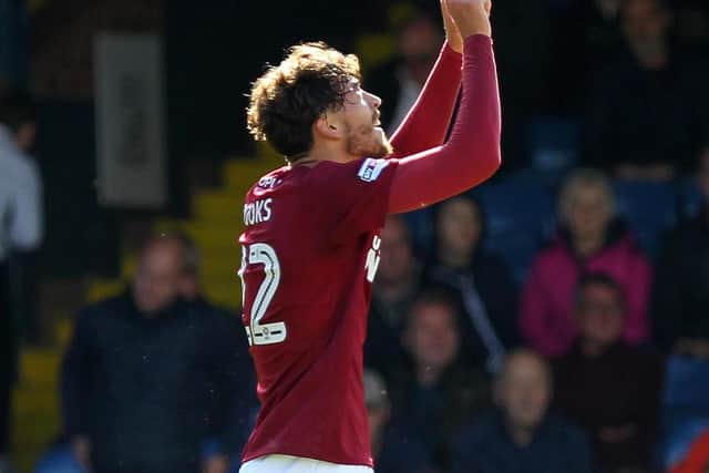 Matt Crooks celebrates his goal in the 2-2 draw at Southend