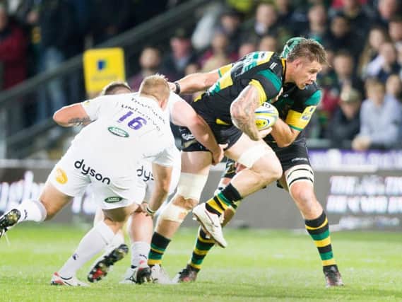 Teimana Harrison was forced off in Saints' game against Bath on Friday night (picture: Kirsty Edmonds)