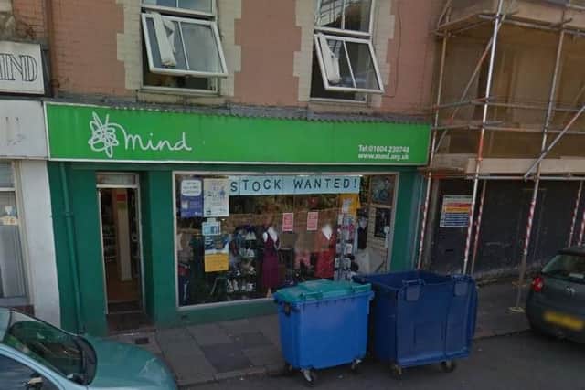 Mind charity shop, Regents Square.