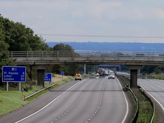 The M1 has now been closed for more than nine hours - but police say the suspicious object is not a bomb.