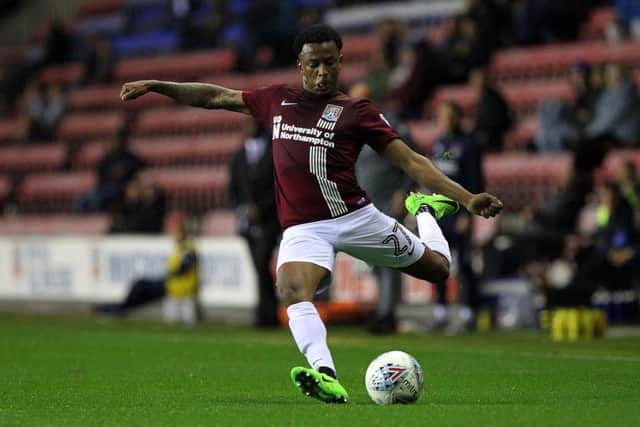 A rare sight: Raheem Hanley