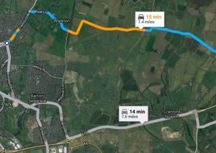 The route of the pursuit.