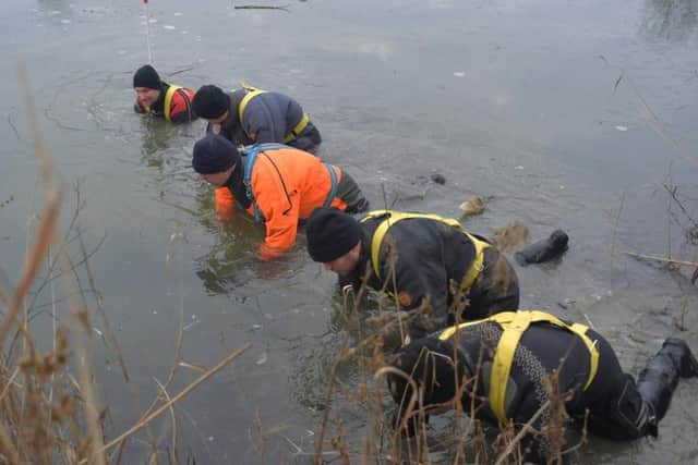 Officers investigating Mr Brickwood's murder dredged Eastfield Park Lake earlier this year.