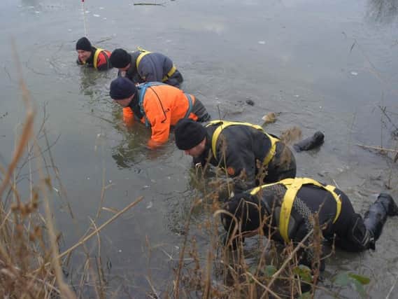 Officers investigating Mr Brickwood's murder dredged Eastfield Park Lake earlier this year.