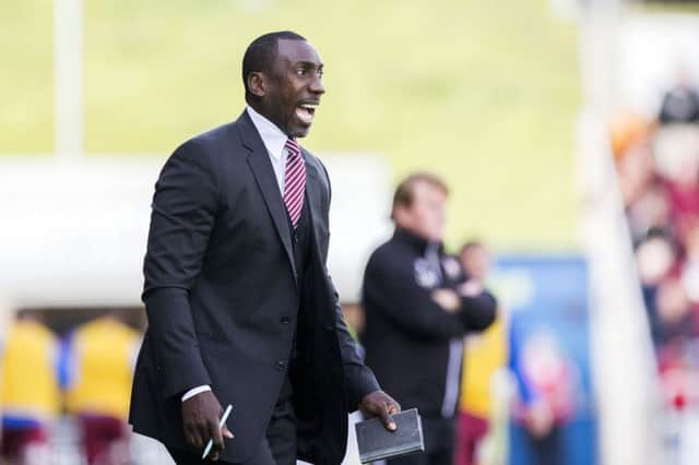 Jimmy Floyd Hasselbaink bellows out orders from the touchline on Saurday. Picture by Kirsty Edmonds