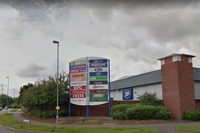 The attempted theft took place near Boots in the Riverside Retail Park