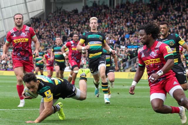 Tom Collins scored for Saints against Harlequins (picture: Sharon Lucey)