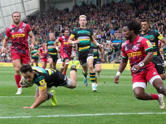 Tom Collins scored for Saints against Harlequins (picture: Sharon Lucey)