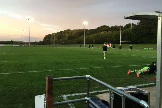 The Wanderers were ready for the game at Ivor Preece Field, but it was postponed 35 minutes after the scheduled kick-off time (picture: Simon Hammerschmidt)