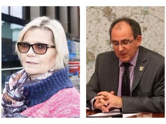 Unison secretary Penny Smith, left, believes the outgoing chief executive of Northamptonshire County Council could have been 'pushed'.