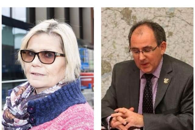 Unison secretary Penny Smith, left, believes the outgoing chief executive of Northamptonshire County Council could have been 'pushed'.