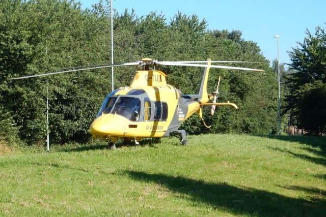 The air ambulance charity shop was broken into over the course of the weekend.