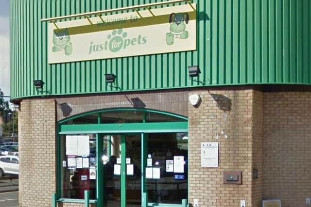 Just for Pets in St Peter's Way closed this week.