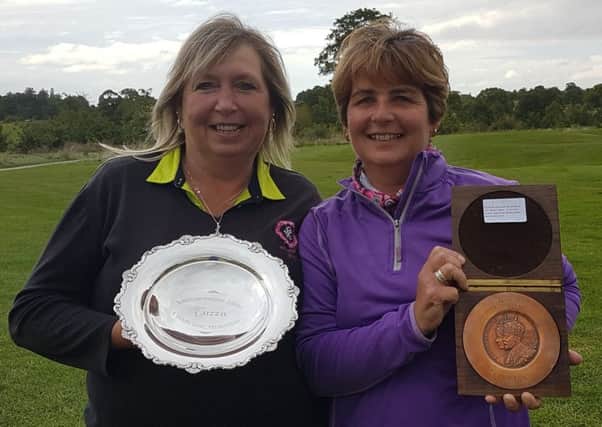 Danielle Edwards and Laura Gilder enjoyed success at the County Ladies Seniors Championship at Whittlebury Park