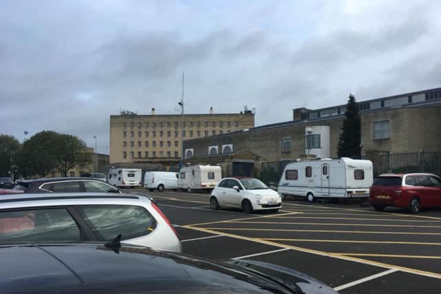 Travellers have arrived at the Mounts car park this morning.