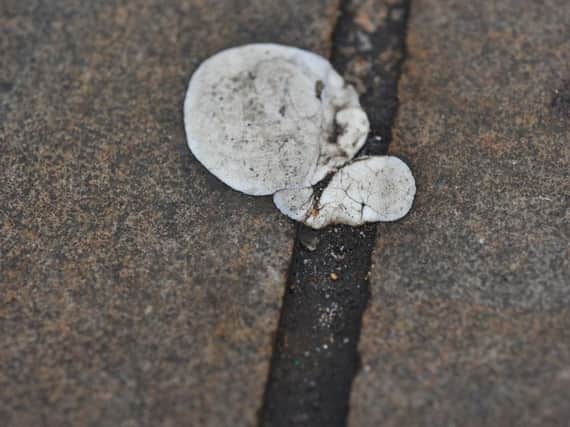 Cleaning up chewing gum costs the average town centre 60,000, a Government body estimates.