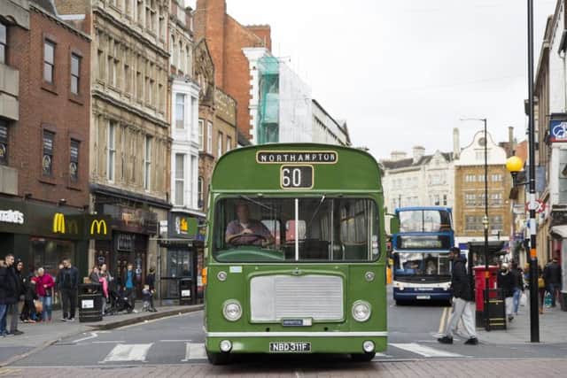 This green bus from a private collection was last used in the 1940s.
