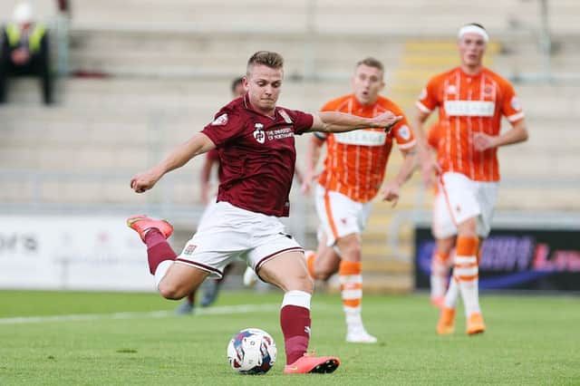 Sam Hoskins was on the scoresheet the last time Blackpool visited Sixfields - a 3-0 League Cup win in 2015