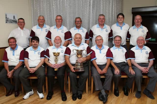 The Kingsthorpe Nondescripts bowls team, who claimed both the Kingsthorpe and Combination Parks League titles in 2017 (Picture: Pete Norton)