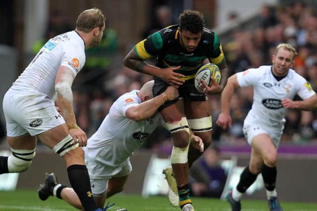 Courtney Lawes couldn't help Saints claim the win on this occasion (pictures: Sharon Lucey)