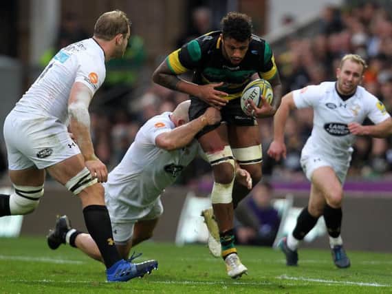 Courtney Lawes couldn't help Saints claim the win on this occasion (pictures: Sharon Lucey)