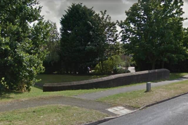 The man was with a piece of wood and a piece of concrete in the Ecton Brook Road underpass.