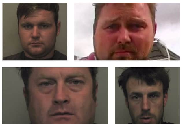 Charles Doherty, 28, John Lee, 44, Michael Rooksby, 28, and Charles Michael Hugh Doherty, 33