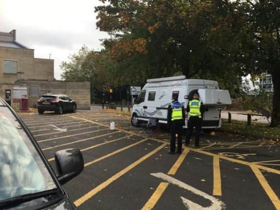 Police visited the travellers several times during their stay.