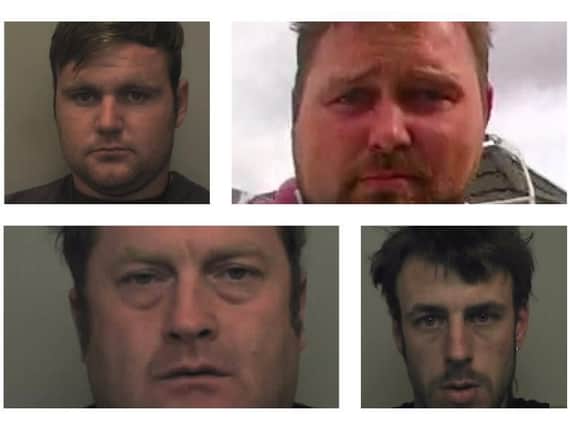 Charles Doherty, 28, John Lee, 44, Michael Rooksby, 28, and Charles Michael Hugh Doherty, 33, were sentenced earlier this week.