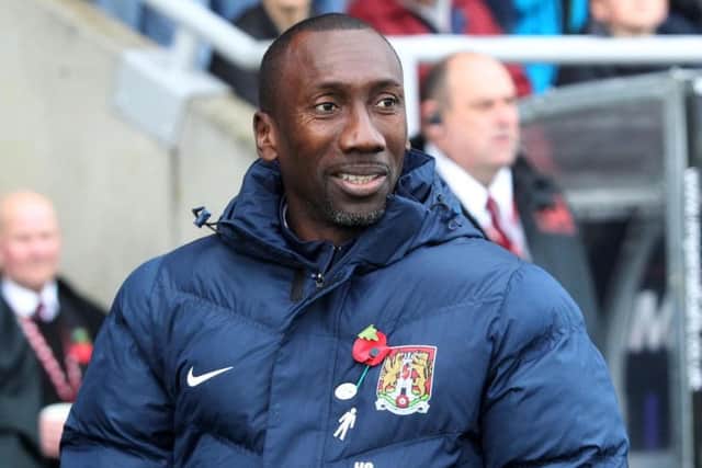Jimmy Floyd Hasselbaink's team will head to Glanford Park for the replay next week. Picture by Sharon Lucey