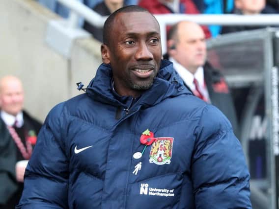 Jimmy Floyd Hasselbaink's team will head to Glanford Park for the replay next week. Picture by Sharon Lucey