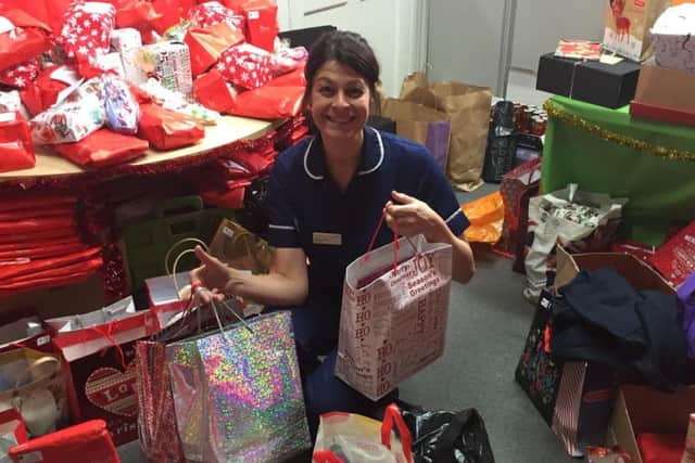 The charity received hundreds of presents last year, which were delivered to patients on all adult wards.