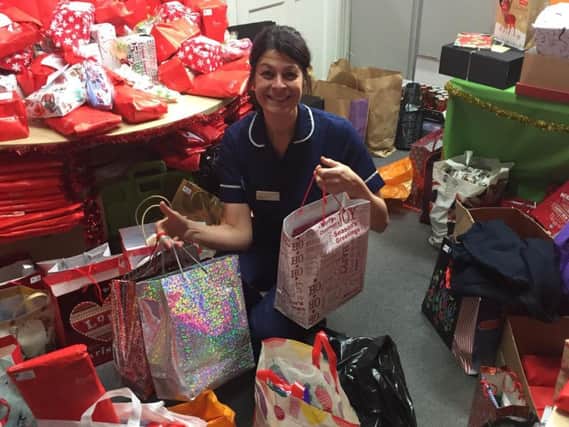 The charity received hundreds of presents last year, which were delivered to patients on all adult wards.