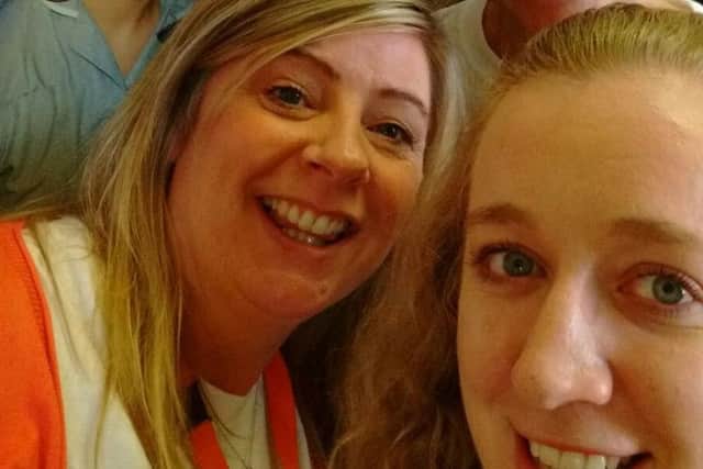 Right, AlisonMcCulloch is the charity co-ordinator for Northamptonshire Health Charitable Fund.