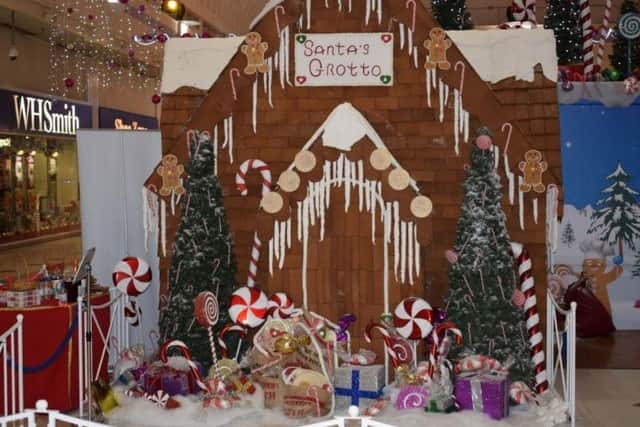 The 13ft tall creation at Weston Favell last year was made entirely from baked gingerbread.