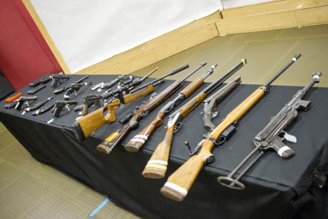 A variety of guns were handed in during the previous surrender.