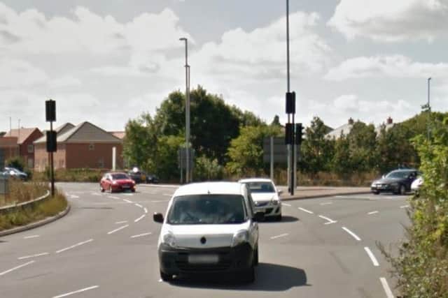A three-car crash put five people in hospital.