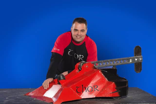 Jason and Thor are fighting for the title of Grand Champion in this year's Robot Wars.