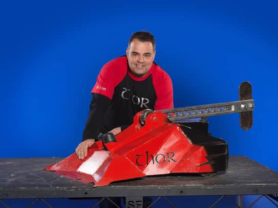 Jason and Thor are fighting for the title of Grand Champion in this year's Robot Wars.