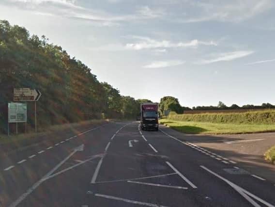 The A5 in has been closed in Stowe after the discovery of a dormant "explosive device".